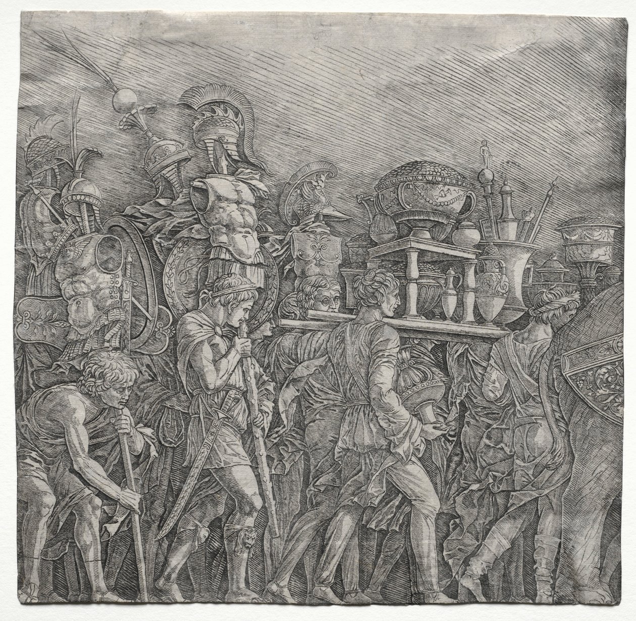 凯撒的胜利：Corselet承载者，c。 1495。 作者 安德里亚·曼特尼亚（Andrea Mantegna）