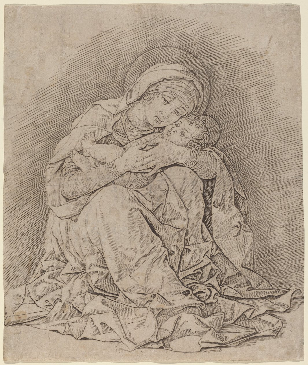 圣母与圣婴 作者 安德里亚·曼特尼亚（Andrea Mantegna）