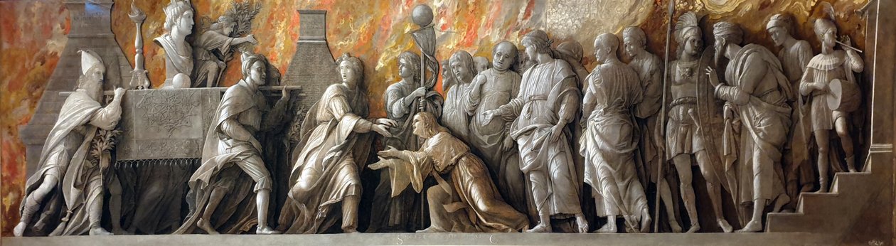 罗马引入对赛贝勒的崇拜 作者 安德里亚·曼特尼亚（Andrea Mantegna）