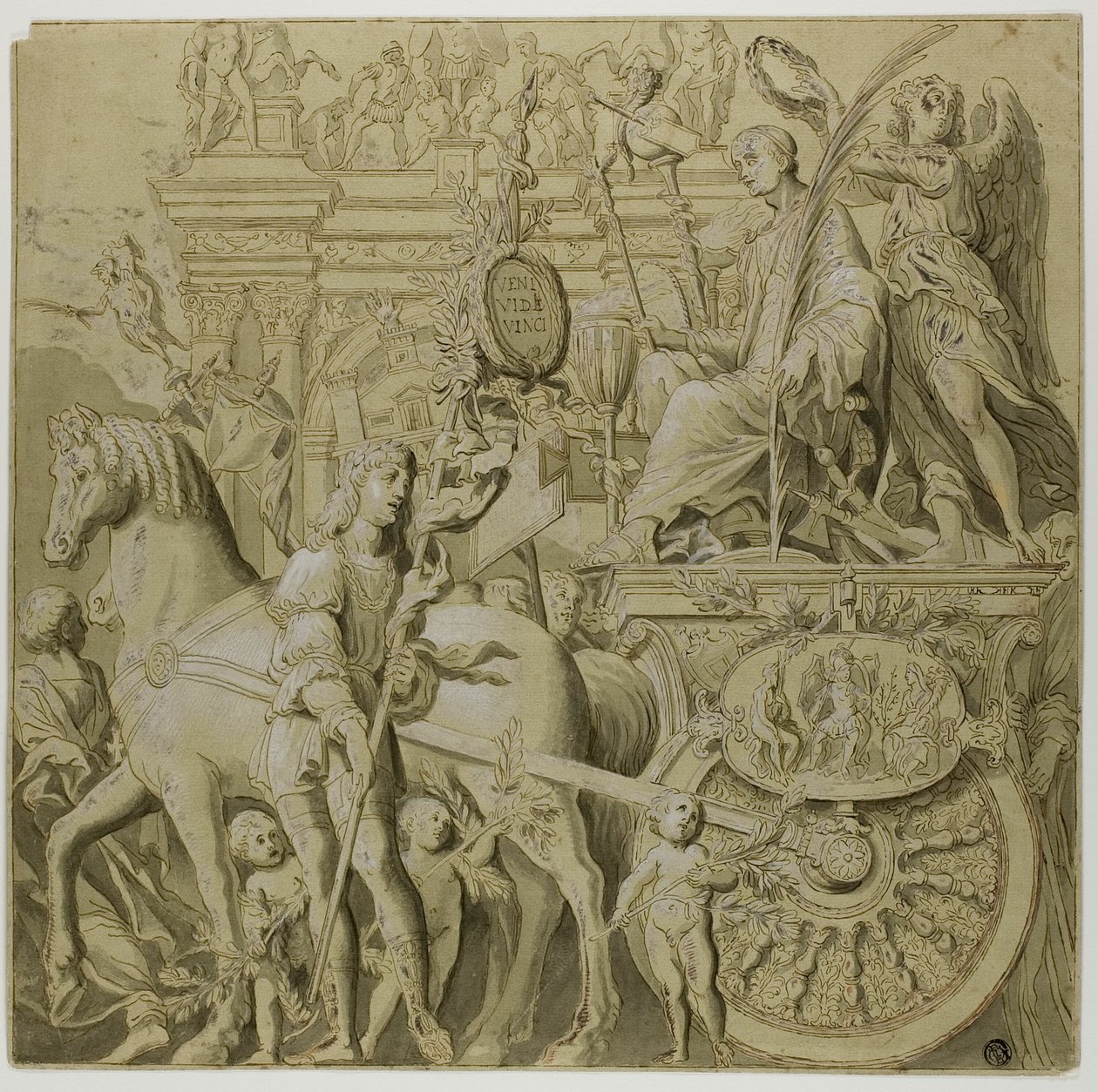 凯撒大帝的胜利第九号画布 作者 安德里亚·曼特尼亚（Andrea Mantegna）