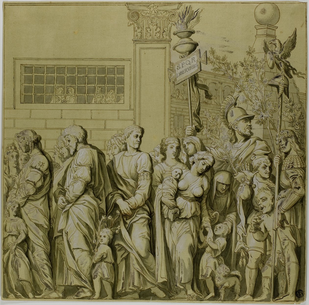 凯撒大帝的胜利第七号画布 作者 安德里亚·曼特尼亚（Andrea Mantegna）