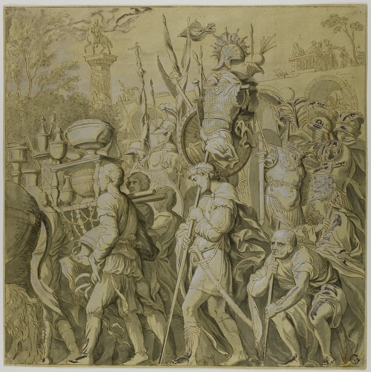 凯撒的胜利第六号画布 作者 安德里亚·曼特尼亚（Andrea Mantegna）