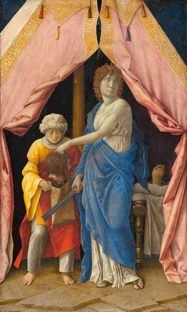 朱迪与霍洛芬尼的头颅 作者 Andrea Mantegna 或追随者