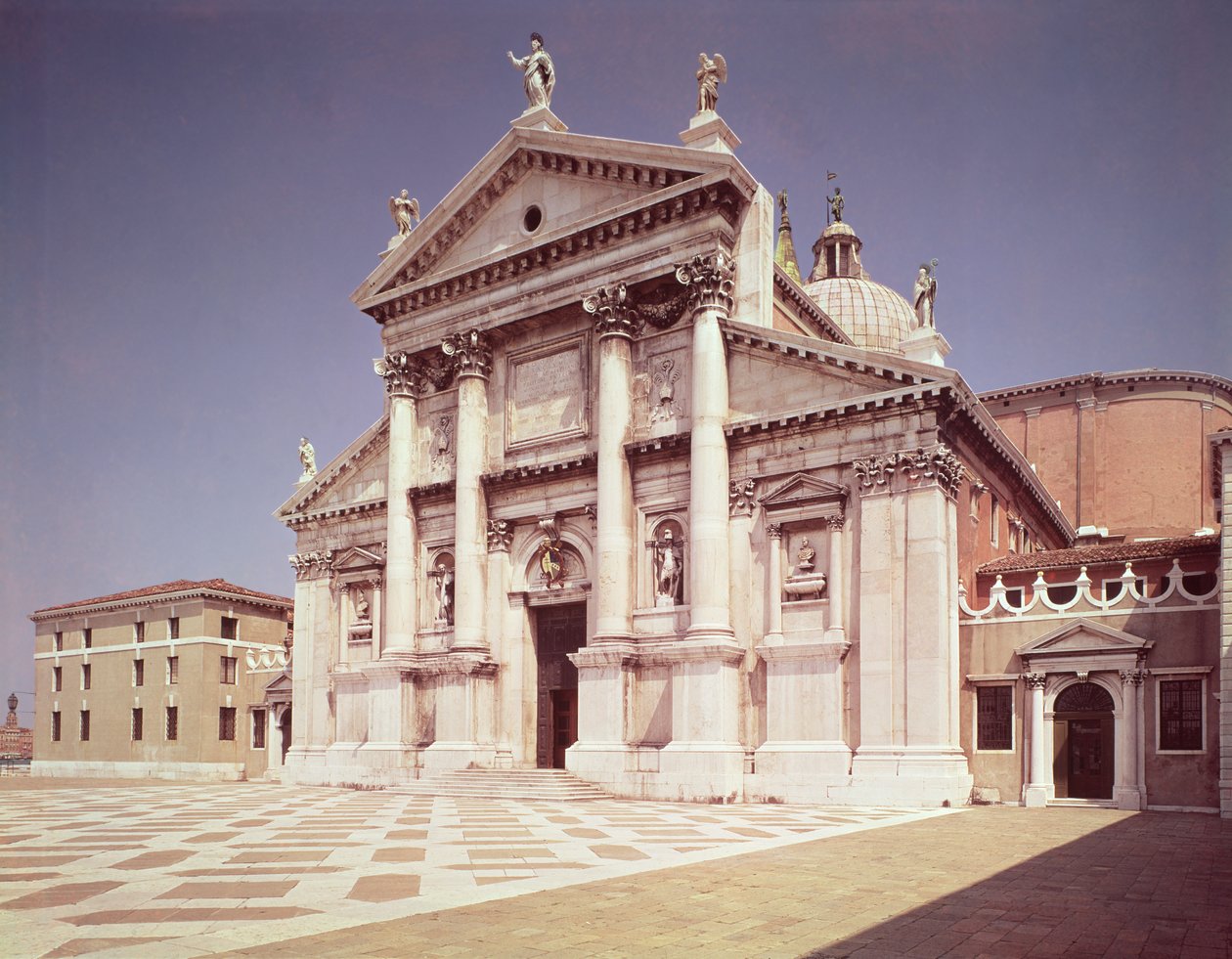 立面的看法，建立1607-11 作者 安德里亚·帕拉迪奥（Andrea Palladio）