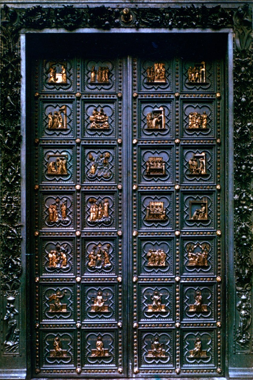 圣乔瓦尼洗礼的南门，1336年 作者 安德里亚·皮萨诺（Andrea Pisano）