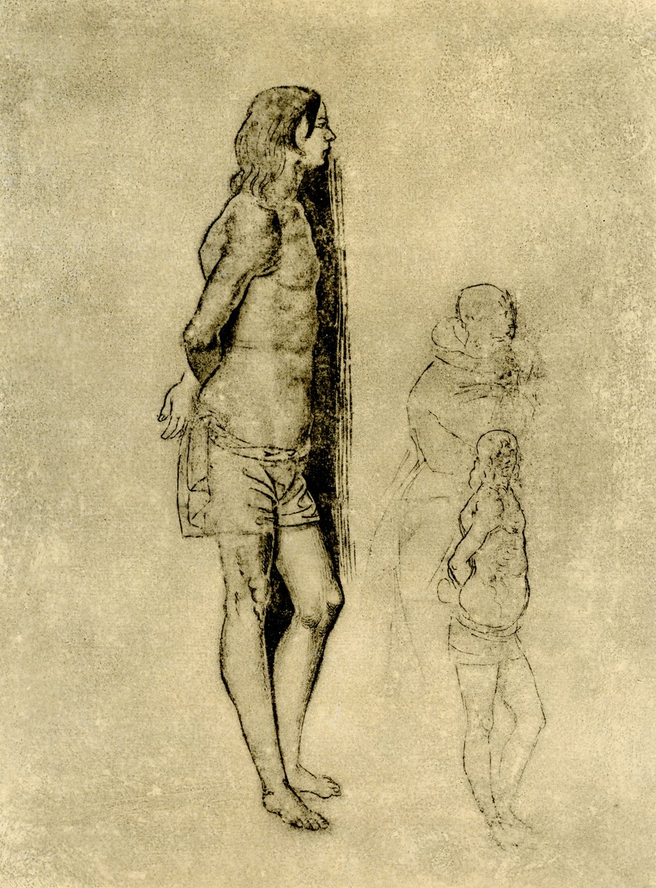 研究圣塞巴斯蒂安在贝加莫的绘画 作者 安德里亚·普雷维塔利（Andrea Previtali）