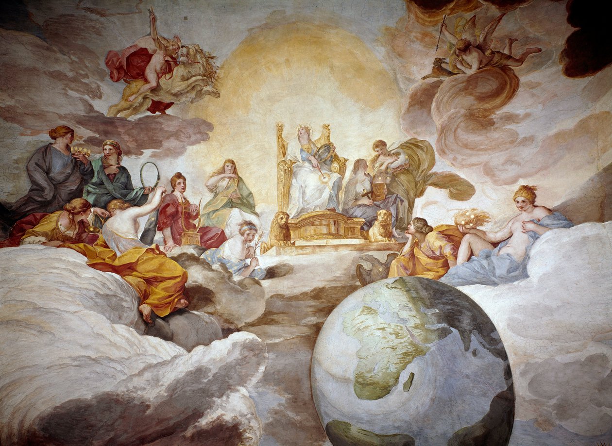 Divine Knowledge Allegory. Fresco by Andrea Sacchi (1599-1661) 1629-1633 Palazzo Barberini, Galleria Nazionale d