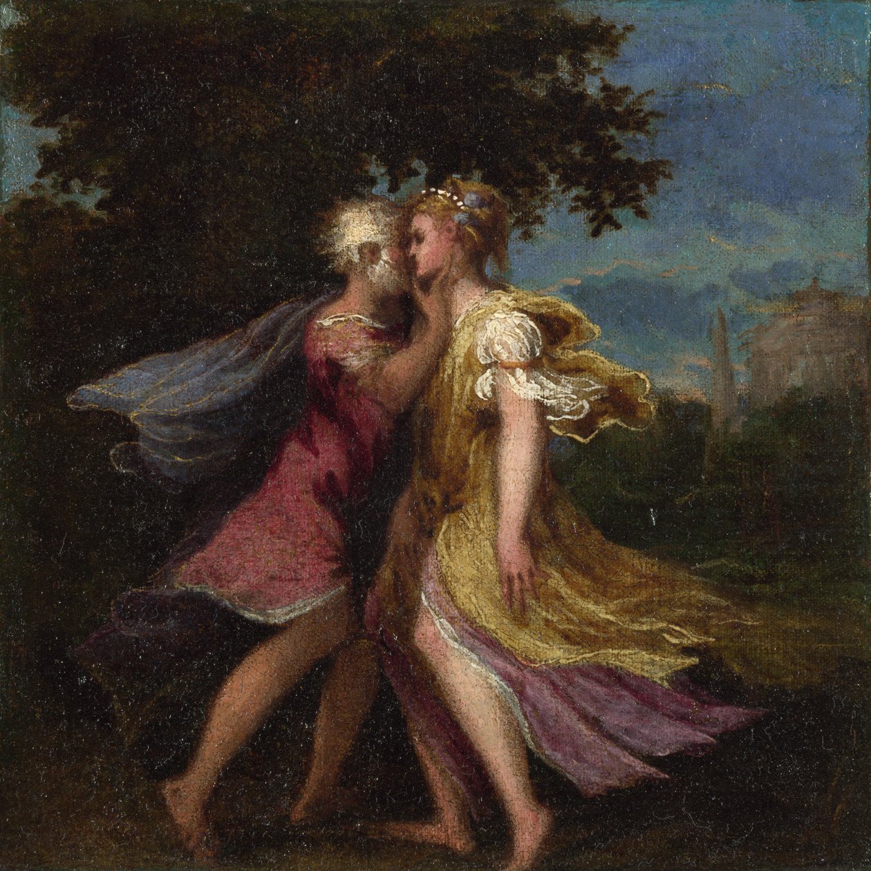 木星引诱Callisto，c。 1550 作者 安德里亚·夏维亚（Andrea Schiavone）