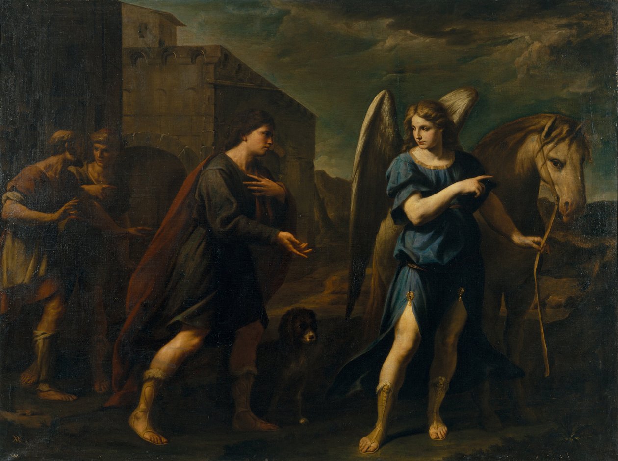 托比亚斯遇见大天使拉斐尔c。 1640 作者 安德里亚·瓦卡罗（Andrea Vaccaro）