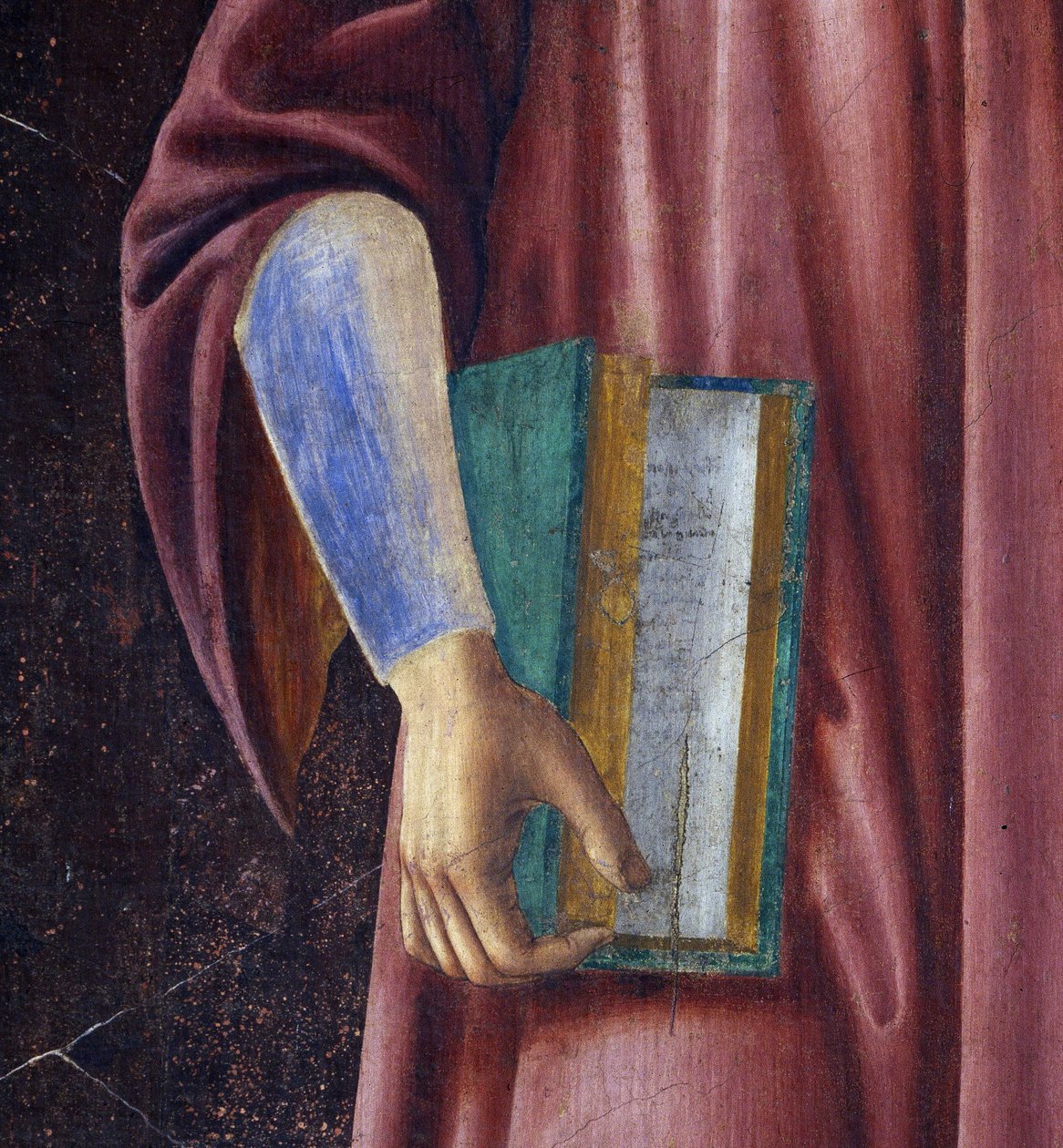 Dante Alighieri（细节）来自Villa Carducci系列著名男女，c.1450（画布上的壁画） 作者 安德里亚·德尔·卡斯塔尼奥
