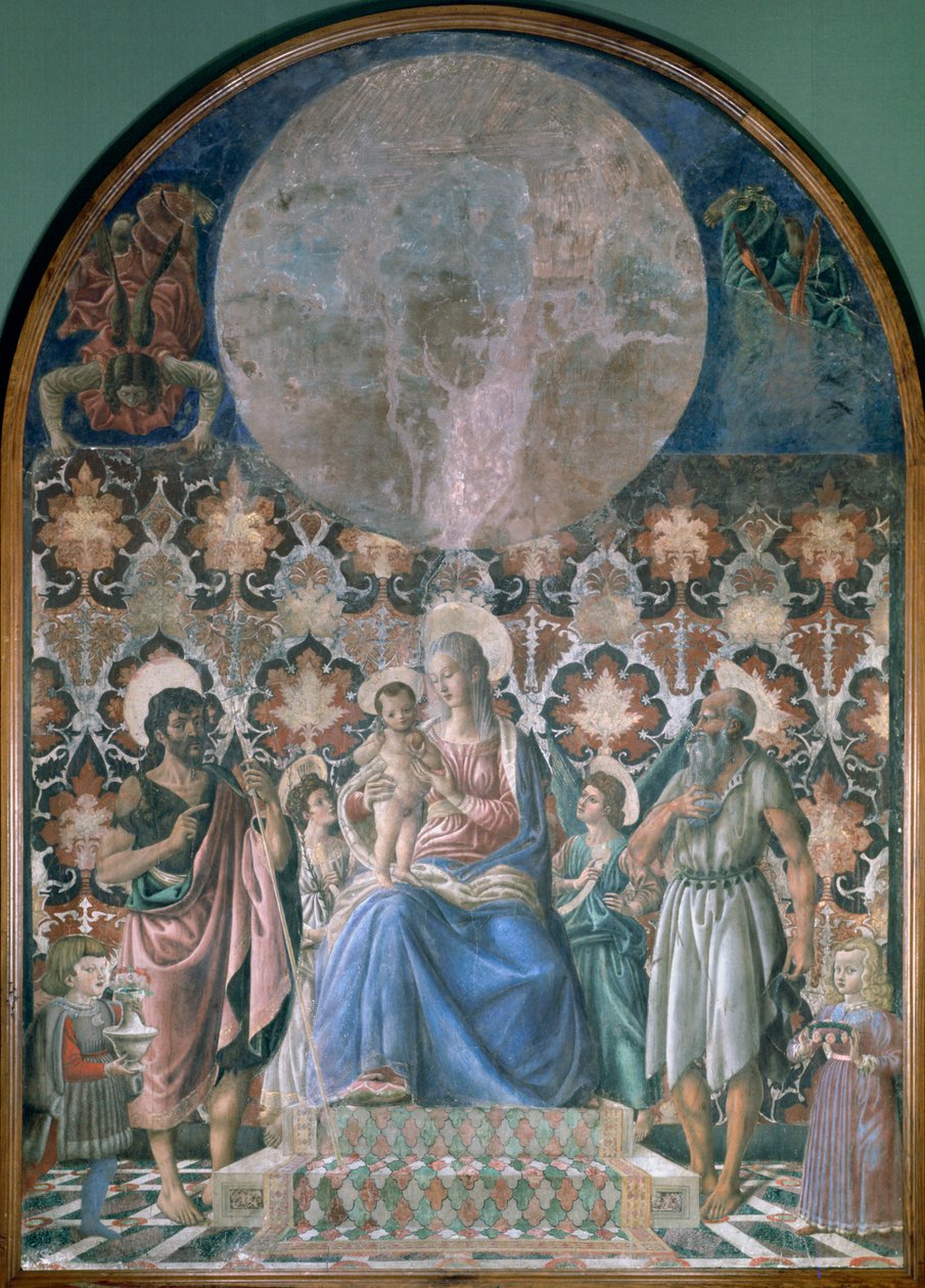 麦当娜和天使的孩子，c1443 作者 安德里亚·德尔·卡斯塔尼奥