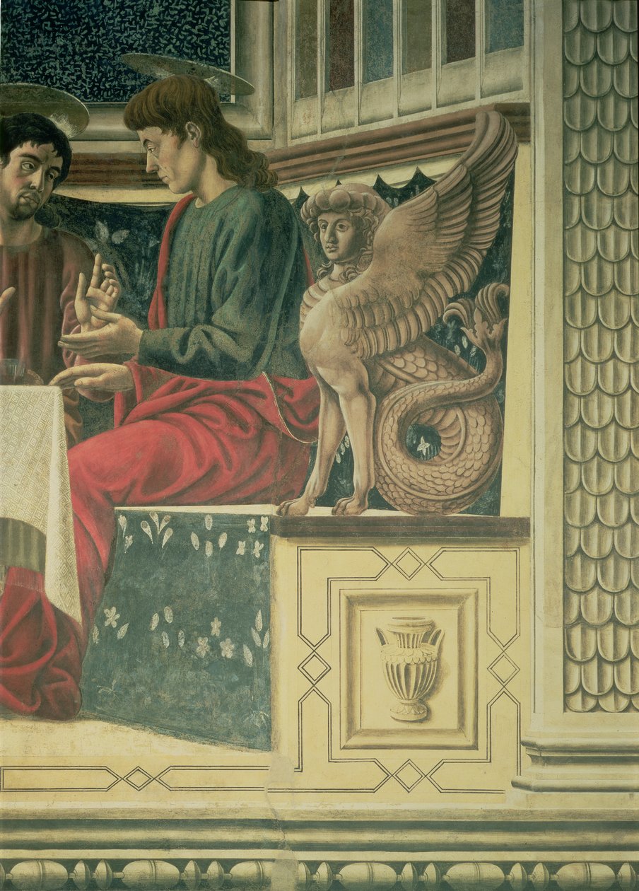 最后的晚餐，St. James the Less的细节，1447壁画细节85172 作者 安德里亚·德尔·卡斯塔尼奥