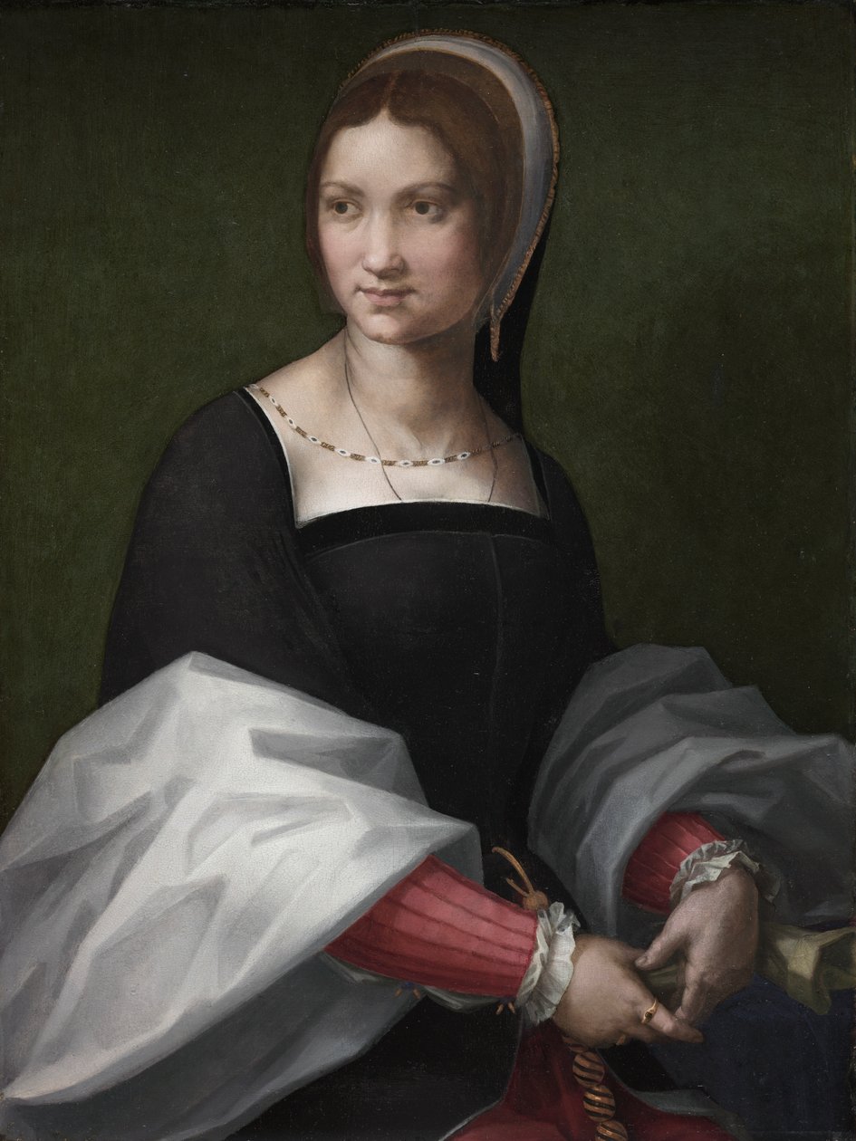 妇女肖像》，约 1518 年（木板油画） 作者 安德里亚·德尔·萨托（Andrea del Sarto）