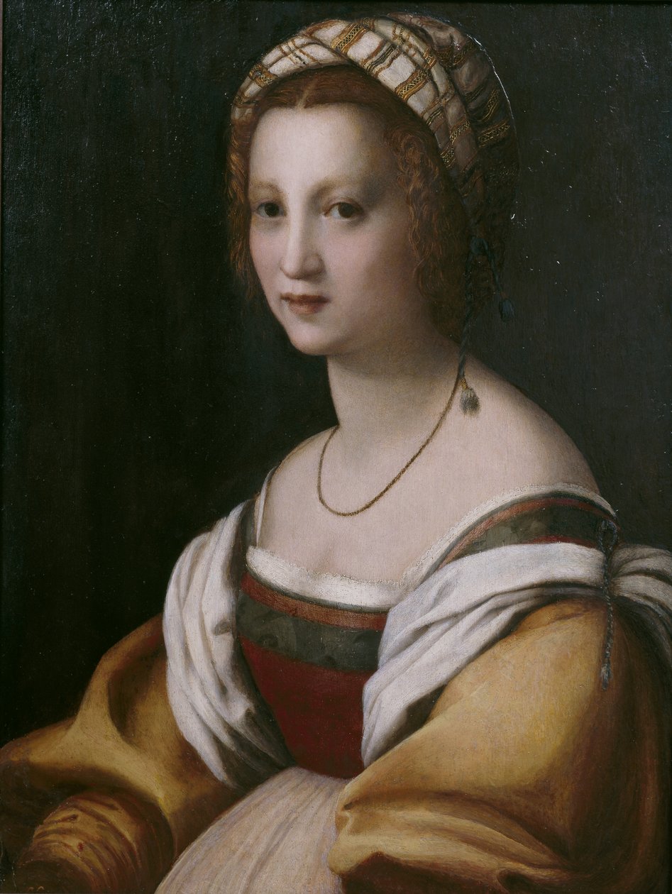 一个女人的画像 作者 安德里亚·德尔·萨托（Andrea del Sarto）