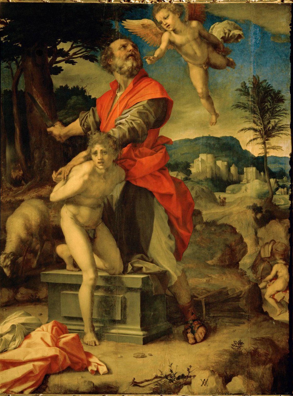 以撒的献祭 作者 安德里亚·德尔·萨托（Andrea del Sarto）