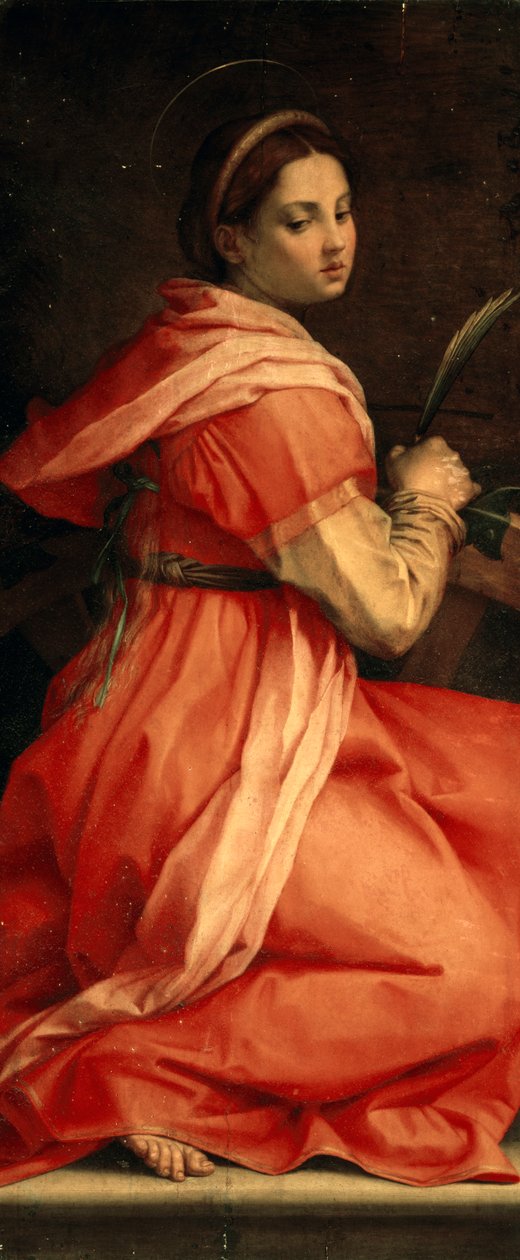 亚历山大的圣凯瑟琳，约1530年 作者 安德里亚·德尔·萨托（Andrea del Sarto）