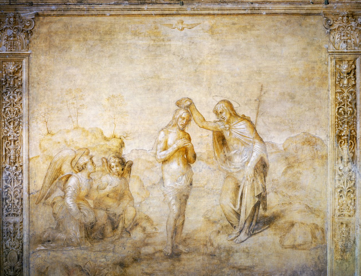 圣约翰为耶稣施洗 作者 安德里亚·德尔·萨托（Andrea del Sarto）
