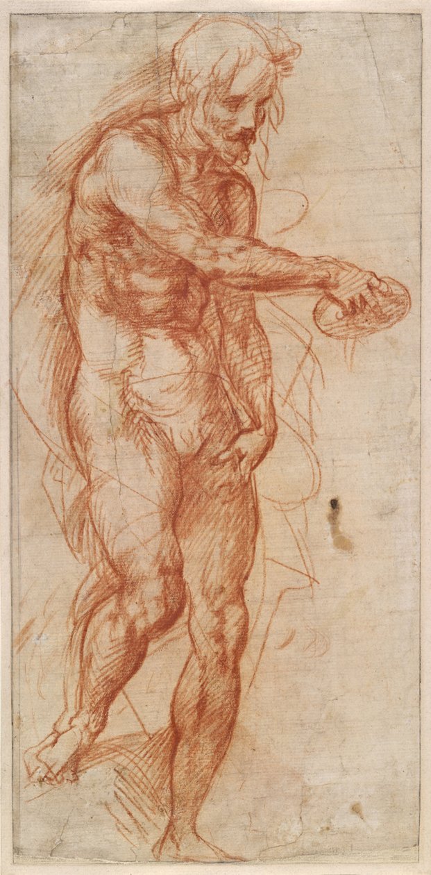 施洗者圣约翰研究，约1518年 作者 安德里亚·德尔·萨托（Andrea del Sarto）