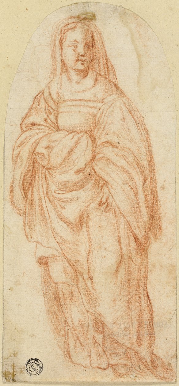 站立的女人 作者 安德里亚·德尔·萨托（Andrea del Sarto）