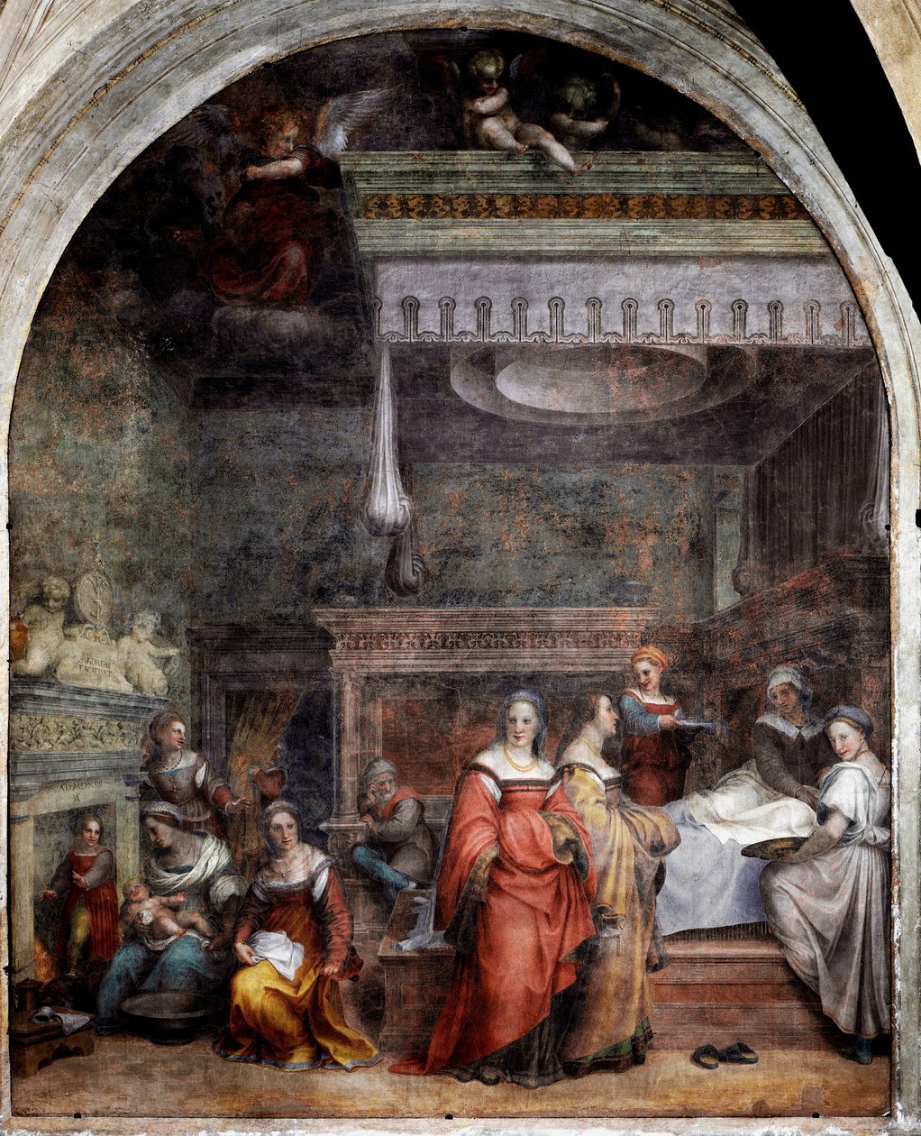 圣母壁画的诞生 – Andrea del Sarto (Andrea d