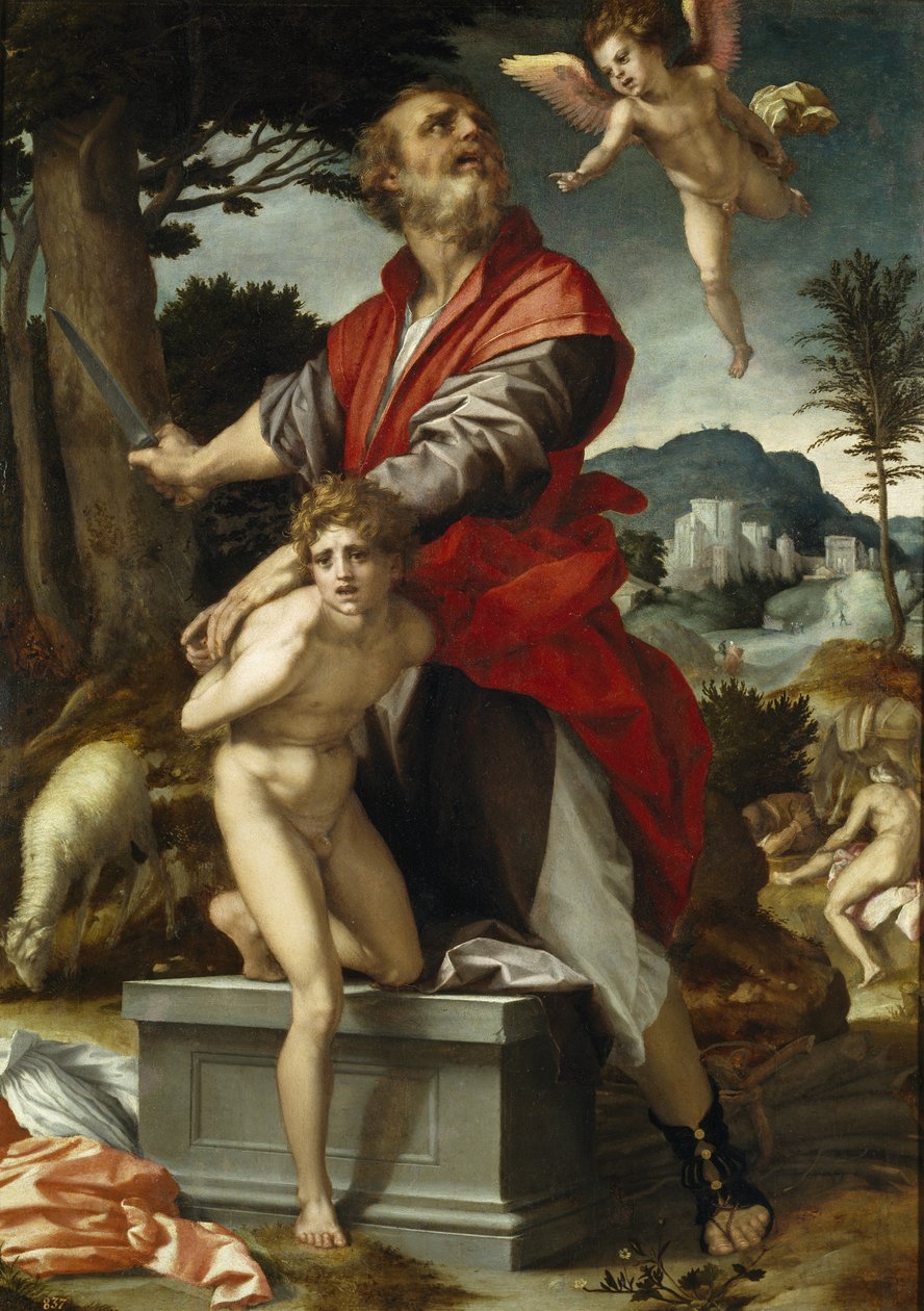 以撒的牺牲 作者 安德里亚·德尔·萨托（Andrea del Sarto）