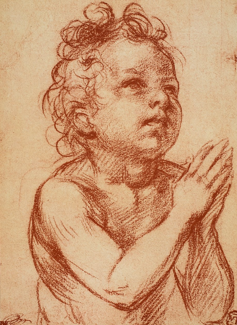 小男孩祈祷 作者 安德里亚·德尔·萨托（Andrea del Sarto）