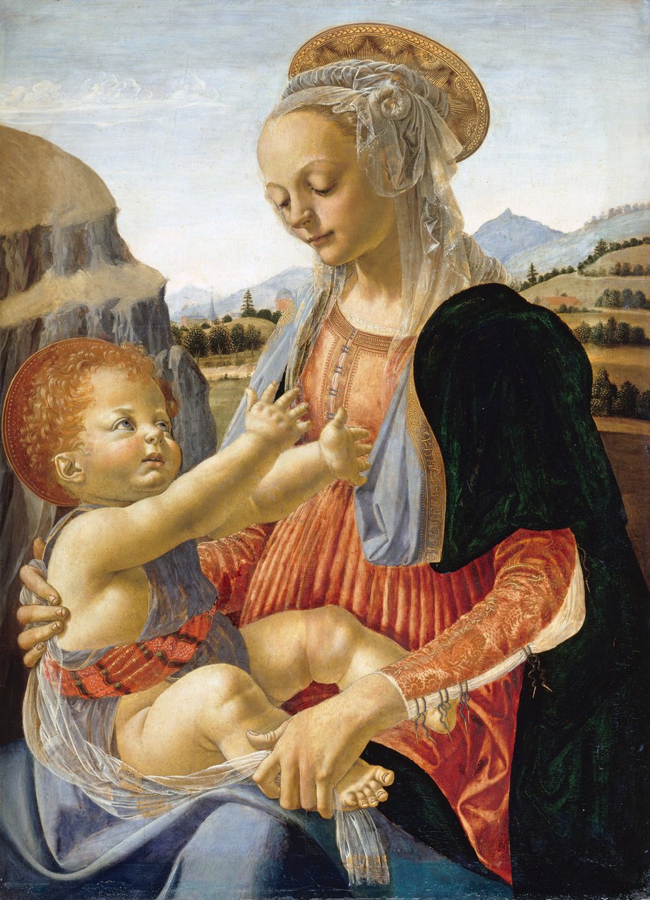 "安德烈-德尔-韦罗基奥（1437-1488）的木板画 1466-1470 Dim 67.3 x 49.4 cm Gemaeldegalerie, Staatliche Museen, Berlin 作者 安德里亚·德尔·弗罗基基奥