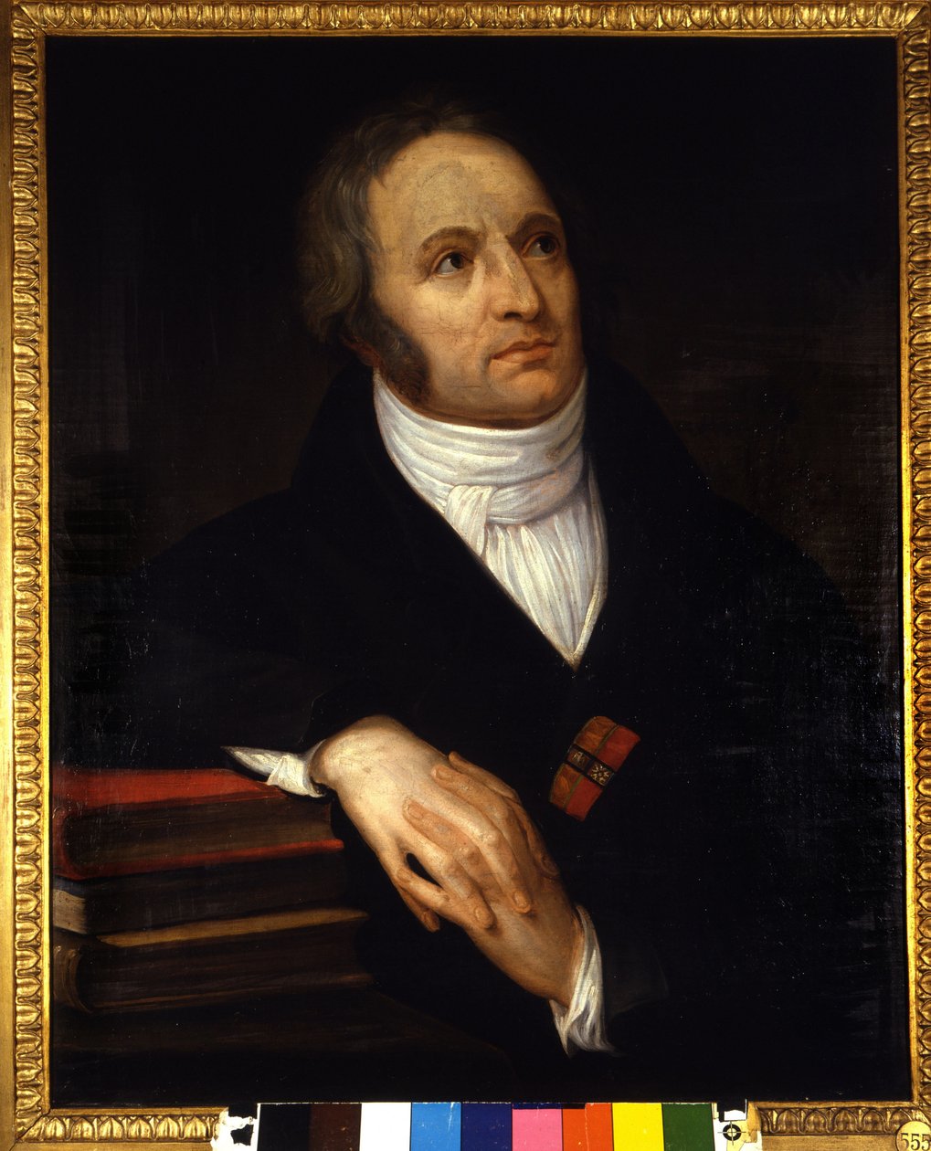 意大利诗人文森佐·蒙蒂 (Vincenzo Monti) (1754 - 1828) 的肖像。 Andrea Appiani (1754-1819) 的绘画。 1809. 米兰布雷拉美术馆 作者 安德里亚·阿皮亚尼长老