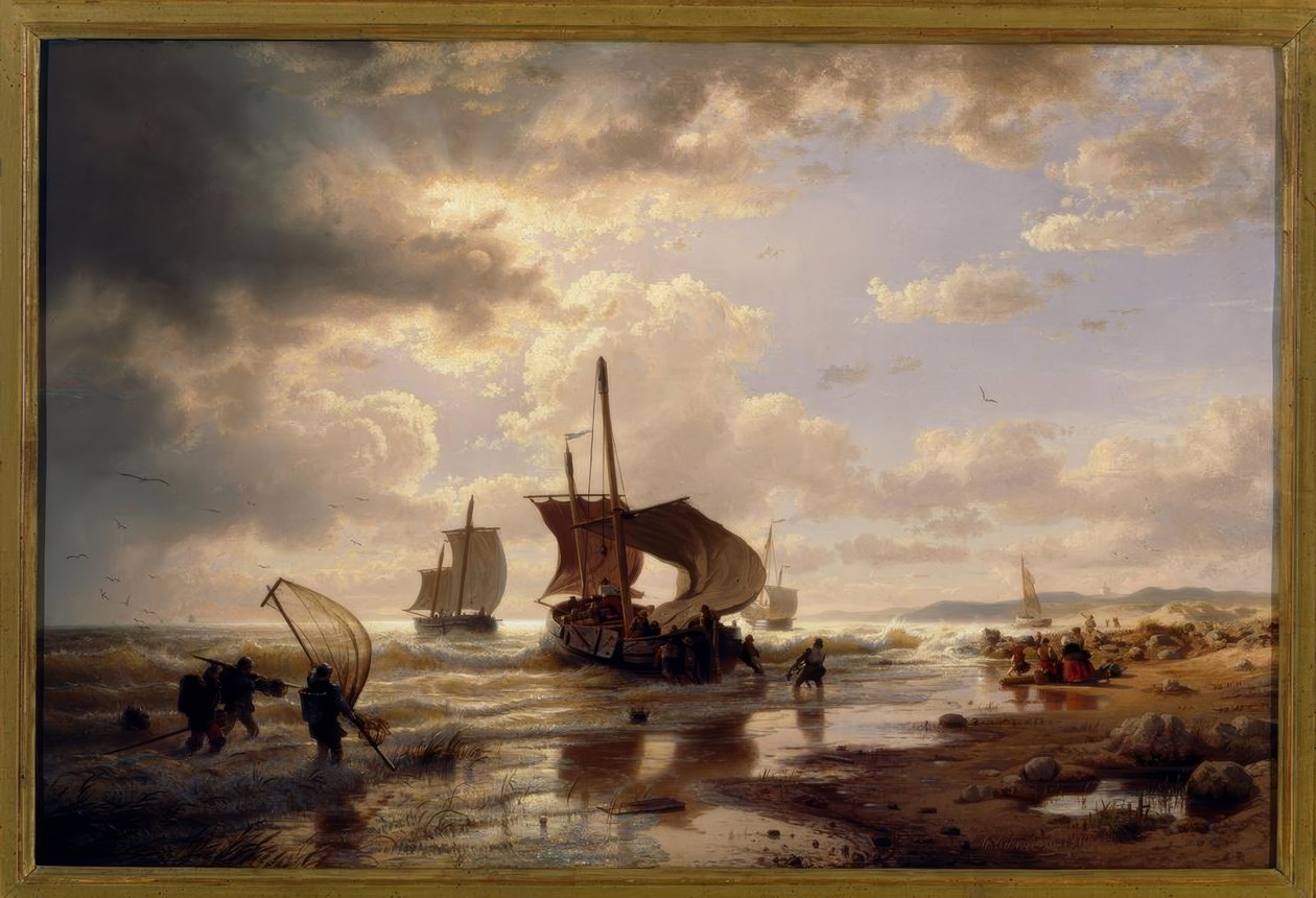 A.Achenbach，晴天 作者 安德烈亚斯·阿亨巴赫（Andreas Achenbach）