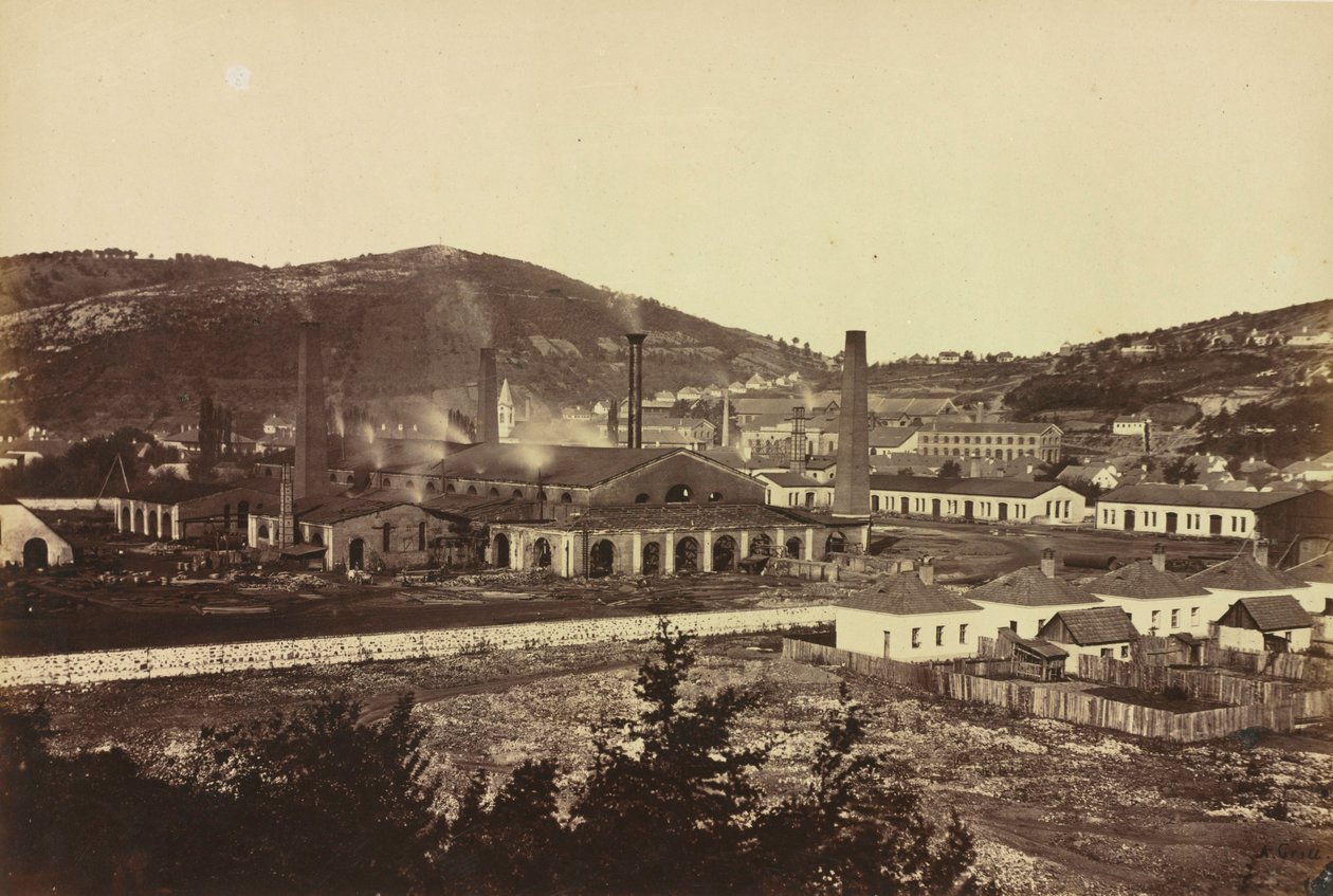 Reschitza的铁工厂，c。 1860年。 作者 安德烈亚斯（Andreas）的怨恨