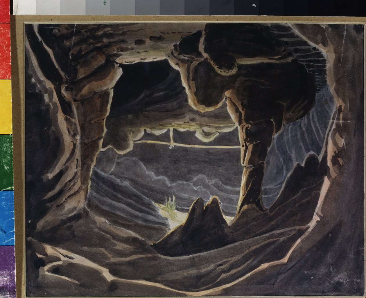 Grotte - Decor préparatoire pour l