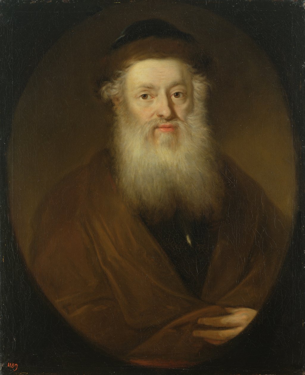 拉比的肖像，c.1709 作者 安德烈亚斯·谢伊斯（Andreas Scheits）