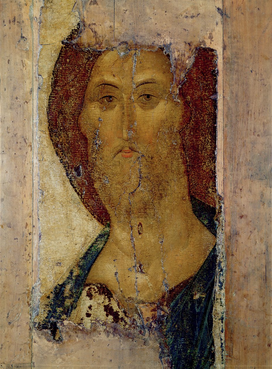 救赎者，1420（面板上的蛋彩画） 作者 安德烈·鲁布列夫（Andrei Rublev）