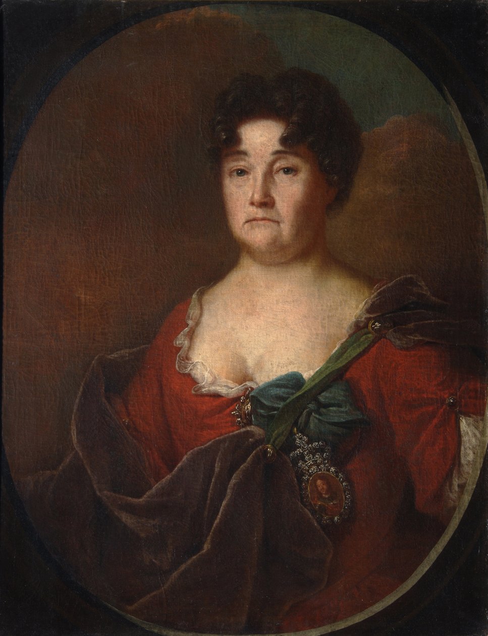 阿纳斯塔西娅-彼得罗夫娜-戈利茨娜伯爵夫人的肖像，1665-1729，女，普罗佐洛夫斯卡娅，1728年 作者 安德烈·马特维耶维奇·马特维耶夫