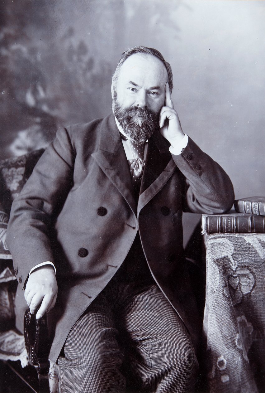 彼得·舒金（Pyotr Shchukin），俄罗斯艺术收藏家，c1890-c1900 作者 安德烈·奥西波维奇·卡列林