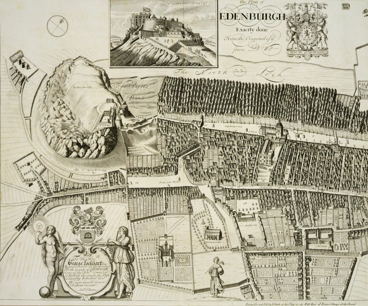 爱丁堡的计划，酒吧。由John Smith（c.1652-1742）c.1710 作者 安德鲁·约翰斯顿