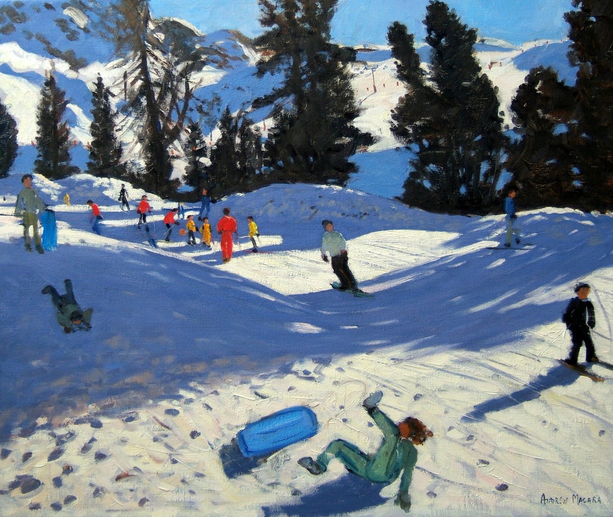 Blue Sledge，Belle Plagne 作者 安德鲁·马卡拉（Andrew Macara）