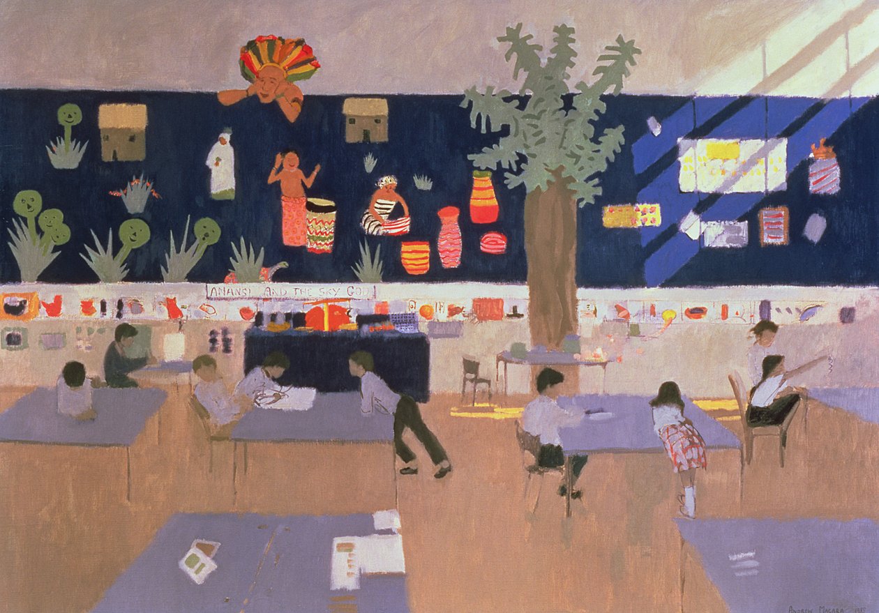 课堂，德比，1985年 作者 安德鲁·马卡拉（Andrew Macara）