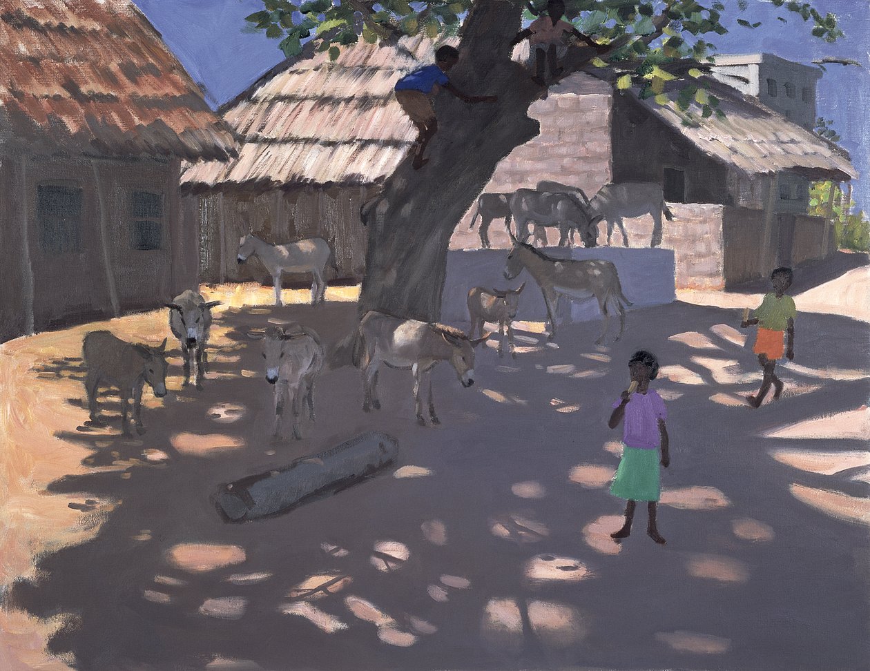 Donkeys，Lamu，肯尼亚，1995年 作者 安德鲁·马卡拉（Andrew Macara）