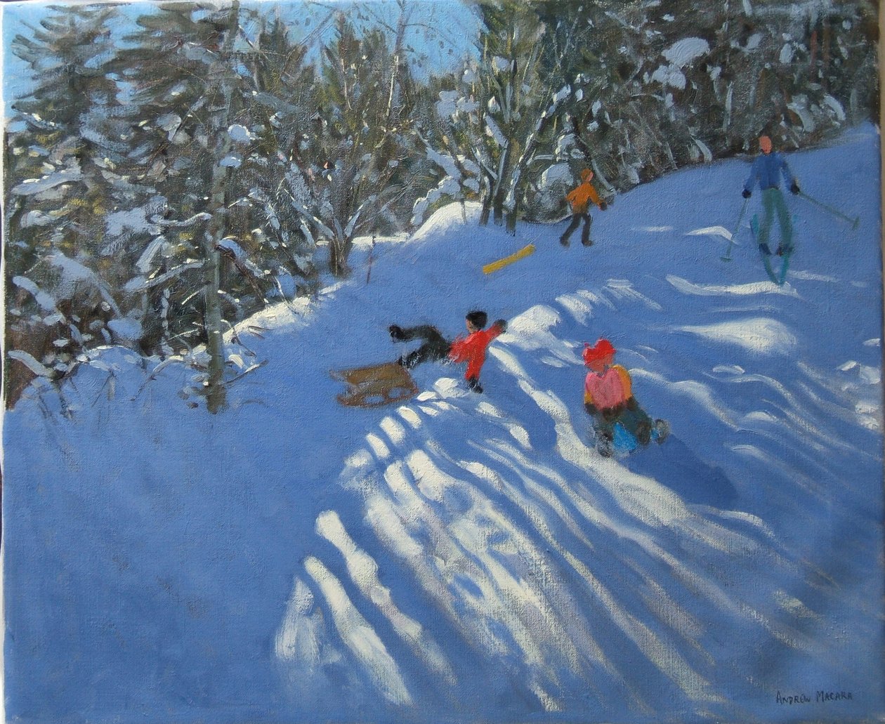 Morzine从雪橇上掉下来 作者 安德鲁·马卡拉（Andrew Macara）