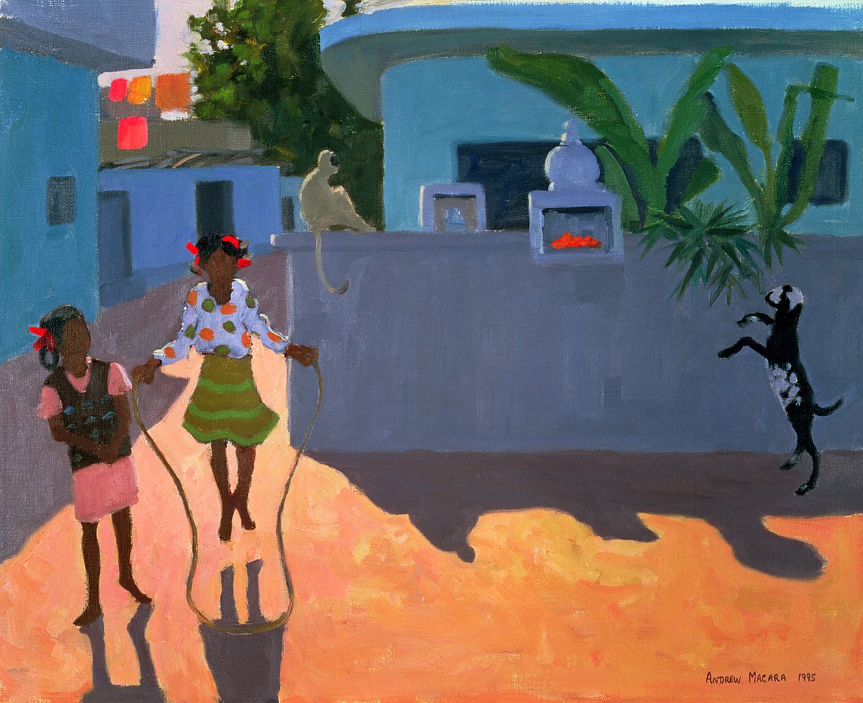 女孩跳过，印度，1995年 作者 安德鲁·马卡拉（Andrew Macara）