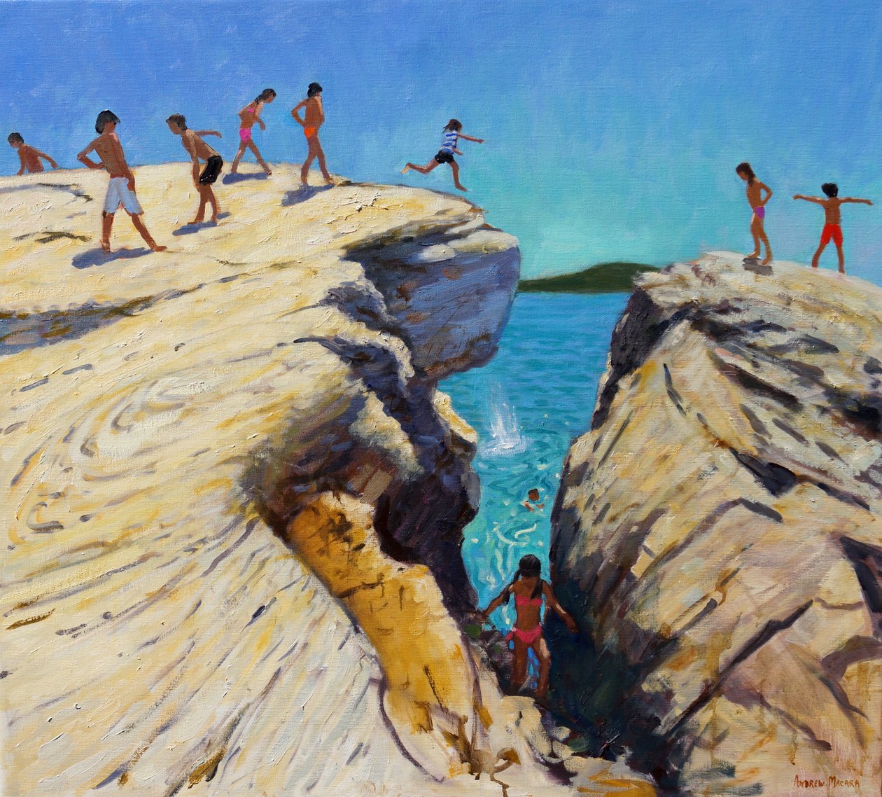 跳下岩石，Plates，Skiathos，2015， 作者 安德鲁·马卡拉（Andrew Macara）