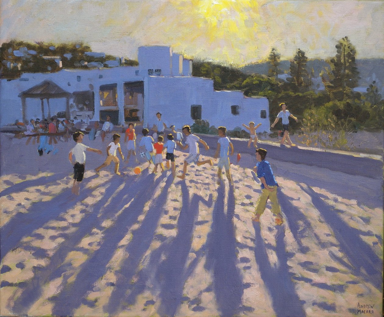 下午晚些时候的足球，奥诺斯，米科诺斯 作者 安德鲁·马卡拉（Andrew Macara）