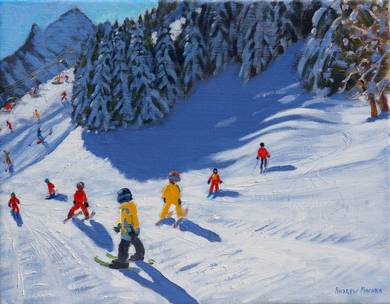 滑雪学校，Morzine，2015， 作者 安德鲁·马卡拉（Andrew Macara）