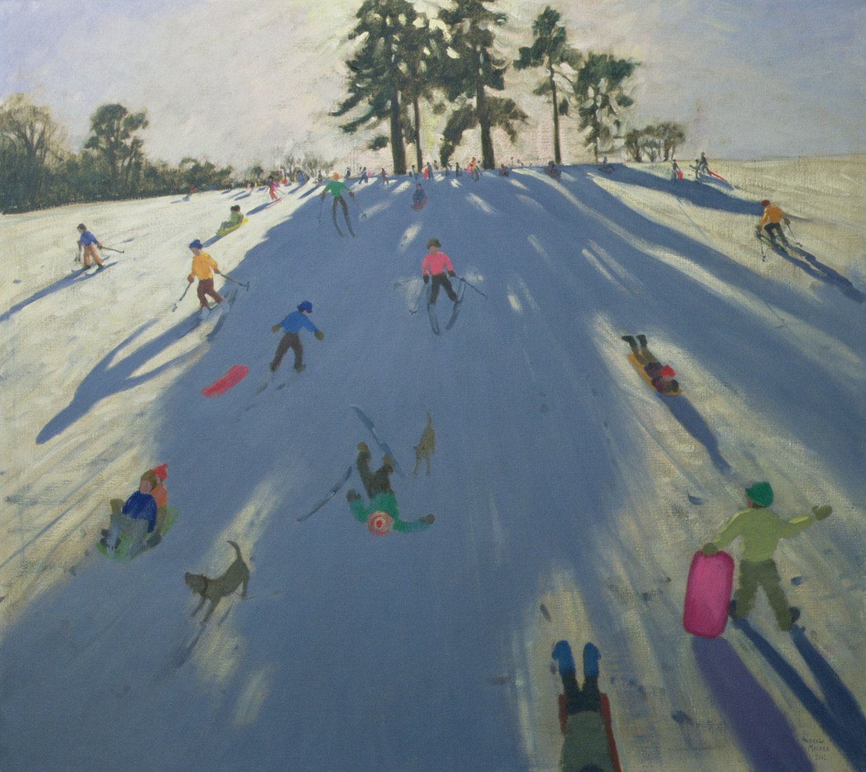 滑雪，卡尔克修道院，德比 作者 安德鲁·马卡拉（Andrew Macara）