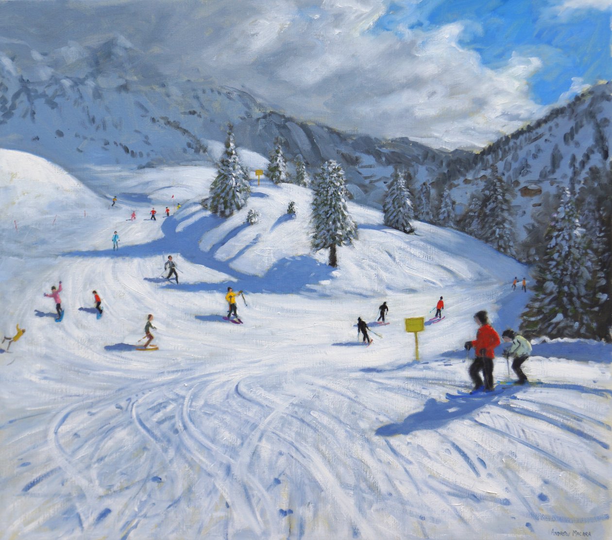 滑雪，Kitzbhuel，2014， 作者 安德鲁·马卡拉（Andrew Macara）