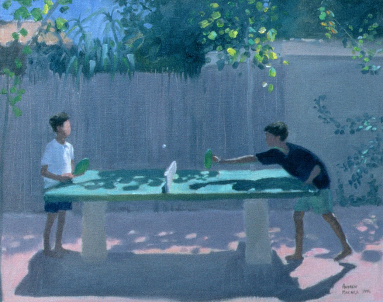 乒乓球，法国，1996年 作者 安德鲁·马卡拉（Andrew Macara）