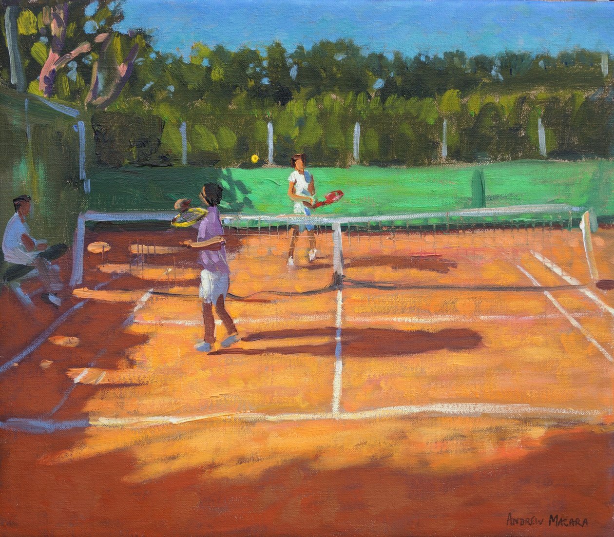 网球练习，Cap d&39;adge，法国，2013， 作者 安德鲁·马卡拉（Andrew Macara）