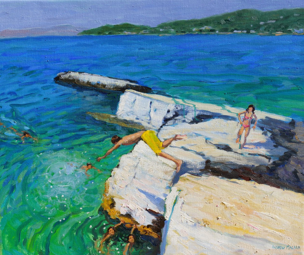潜水员，板岩，斯基亚索斯，希腊，2015， 作者 安德鲁·马卡拉（Andrew Macara）