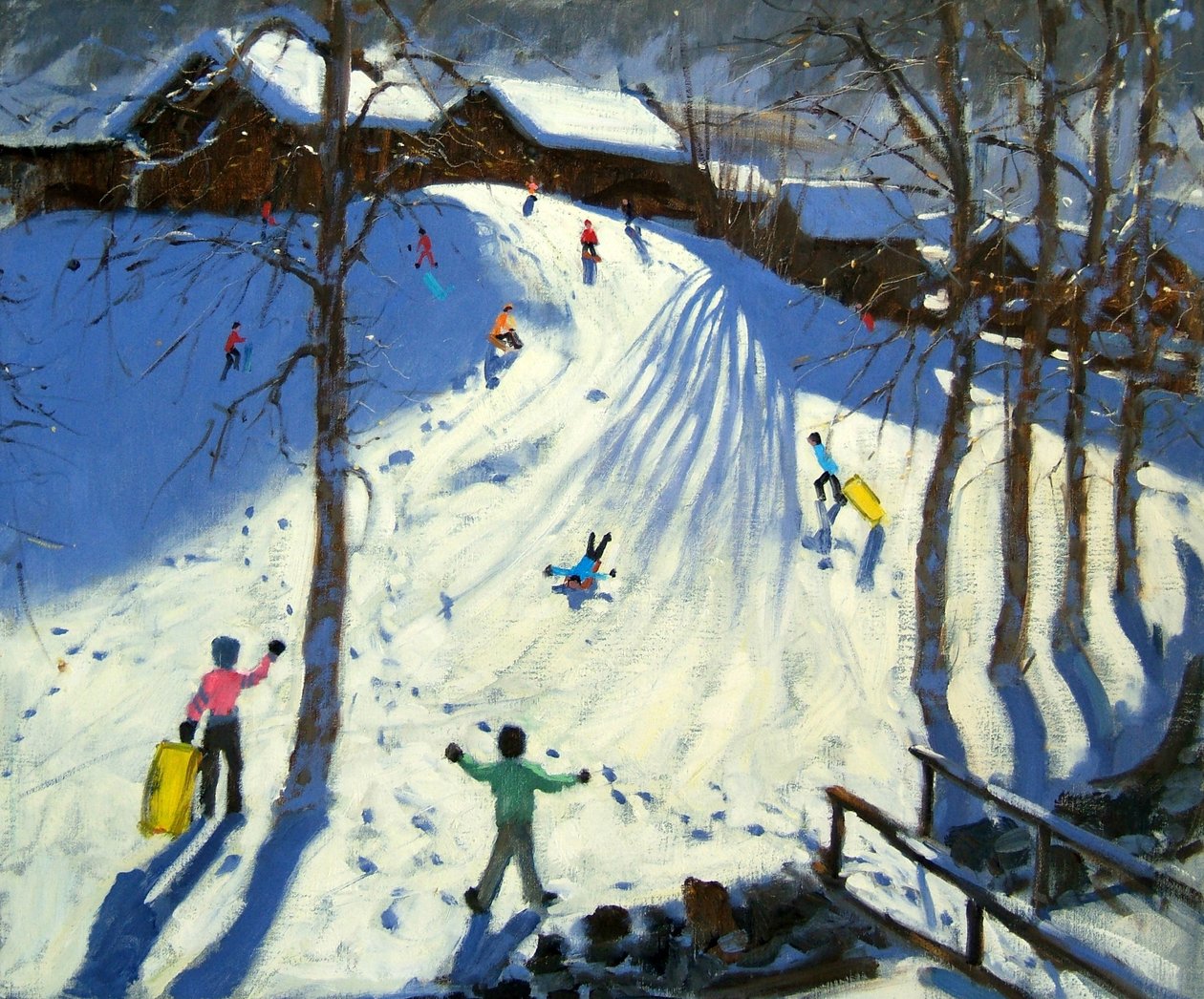 人行桥，Morzine 作者 安德鲁·马卡拉（Andrew Macara）